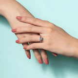 Channel Set Princess Cut Ring