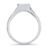 Channel Set Princess Cut Moissanite Ring