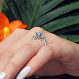 Moissanite 3 Stone Ring