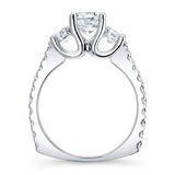 Moissanite 3 Stone Ring