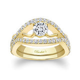 Unique Half Carat Moissanite Bridal Set