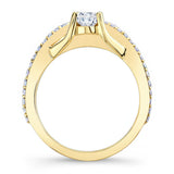 Unique Half Carat Moissanite Bridal Set