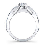 Unique Half Carat Moissanite Bridal Set