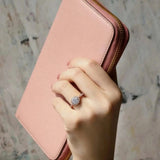 Marquise Halo Moissanite Ring