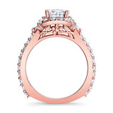 Marquise Halo Moissanite Ring