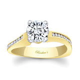 Channel Set Round Moissanite Ring