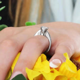 Channel Set Round Moissanite Ring