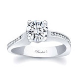 Channel Set Round Moissanite Ring