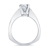 Channel Set Round Moissanite Ring