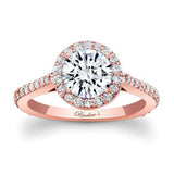 1 carat Halo Moissanite Engagement Ring