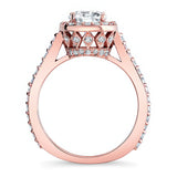 1 carat Halo Engagement Ring