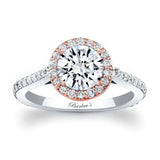 1 carat Halo Moissanite Engagement Ring