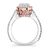 1 carat Halo Engagement Ring