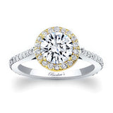 1 carat Halo Engagement Ring