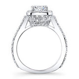 1 carat Halo Engagement Ring