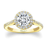1 carat Halo Moissanite Engagement Ring
