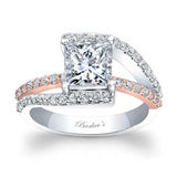 Split Shank Princess Cut Engagement Ring