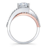 Split Shank Princess Cut Engagement Ring