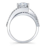 Split Shank Princess Cut Engagement Ring