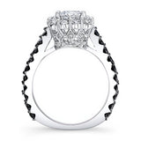 Black Diamond Accent Princess Ring