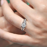 Cathedral Diamond Ring