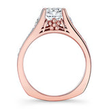 Cathedral Diamond Ring