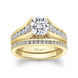 Classic Moissanite Channel Bridal Set