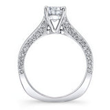 Princess Cut Blue Diamond Accent Ring