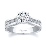 Round And Princess Cut Diamond Ring