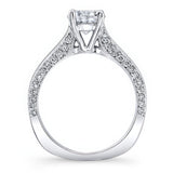 Round And Princess Cut Diamond Ring