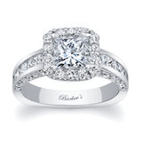 Princess Cut Halo Diamond Ring