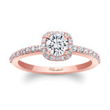 Half Carat Halo Ring