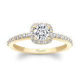 Half Carat Halo Ring