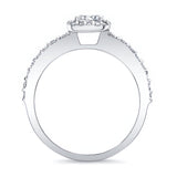 Half Carat Halo Ring
