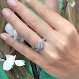 Moissanite Sunflower Bridal Set