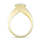 1 Carat Princess Cut Diamond Bypass Ring