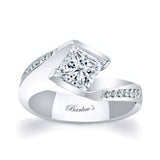 1 Carat Princess Cut Diamond Bypass Ring