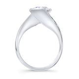 1 Carat Princess Cut Diamond Bypass Ring