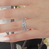 Traditional Moissanite Ring Set