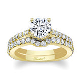 Traditional Moissanite Ring Set