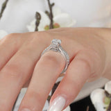 Traditional Moissanite Ring Set