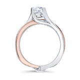 0.75 Carat Moissanite Interlocking Bridal Set