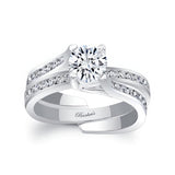 0.75 Carat Moissanite Interlocking Bridal Set