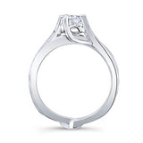 0.75 Carat Moissanite Interlocking Bridal Set