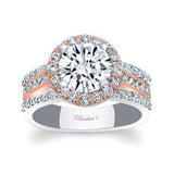 Cathedral Halo Moissanite Engagement Ring