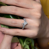 Kite Set Engagement Ring