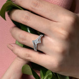 Kite Set Engagement Ring