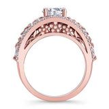 Vintage Lab Grown Diamond Cluster Ring