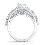 Vintage Lab Grown Diamond Cluster Ring