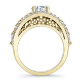 Vintage Lab Grown Diamond Cluster Ring